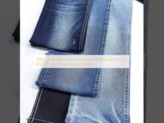 ผ้าเดนิมสีน้ำเงินเข้มยืดหยุ่นสูงสไตล์ TWILL 11.2oz JSD3039 สำหรับเสื้อผ้าที่ใช้งานได้นาน
