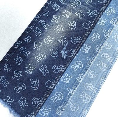 ซื้อ การออกแบบลายนิ้วมือ ผ้าพิมพ์ เดนิมไม่ยืด 9.6 ออนซ์ 170-180 ซม. สีน้ำเงินเข้ม สำหรับกางเกงยีนส์ online manufacture