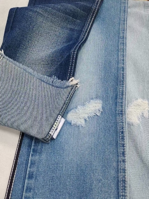 ซื้อ 10.9oz แปลงโพลีเอสเตอร์ ผ้าเดนม สีดาร์ค INDIGO 12S สําหรับแฟน online manufacture