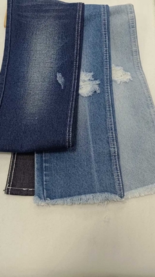 ซื้อ 12.9oz ผ้าพอลิเอสเตอร์พูลิเอสเตอร์สีเข้ม Indigo ผ้าเดนม JSD3270 online manufacture