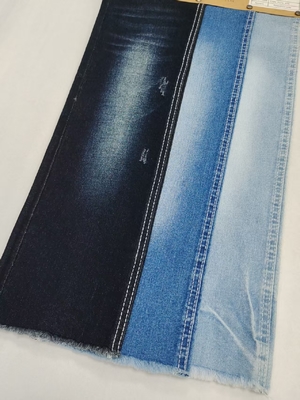 ซื้อ ผ้าเดนิมสไตล์ทวิลล์ยืดผสมฝ้ายโพลีเอสเตอร์คุณภาพสูง สีเทาฟ้า 10*21/40+70 โครงสร้าง JSD3110C สำหรับกางเกงยีนส์ online manufacture