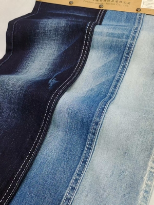 ซื้อ 8.9oz 85%Cotton Dual-Core Siro Yarn Cross Slub 10s Denim Fabric 180cm Full Width For Jeans Or Jacket online manufacture
