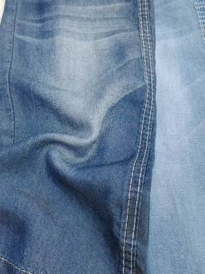 ซื้อ 100%Tencel 4.5oz Light Weight Summer Jeans Or T-Shirt Denim Fabric Elastic Free 180cm Full Width  JSD2031 online manufacture