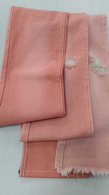 ซื้อ 10.6oz สีชมพู ซ้าย twill กับความกว้างเต็ม 180cm สร้าง 10 * 7 เนื้อเดนม์ JSD3023P สําหรับกางเกงยีนส์ online manufacture