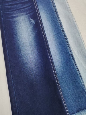 ซื้อ Siro Twill Style 8.8oz High Stretch Denim Fabric Dark Indigo 70%Cotton For Lady Jeans online manufacture