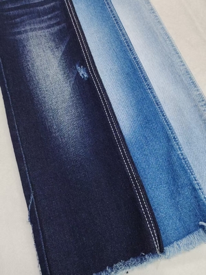ซื้อ 10.7oz Dark Indigo Stretch Denim Fabric 3/1 ขวา Twill 8S สําหรับแฟนเดนส์ online manufacture