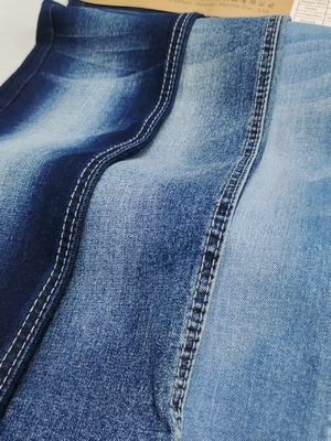 ซื้อ 3/1 Right Twill Style Dark Indigo stretch Denim Fabric 10.5oz 10S For Man Jeans online manufacture