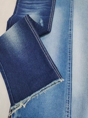 ซื้อ ผ้าเดนิมยีนส์ยืดหยุ่นสูง 3/1 Right Twill สีครามเข้ม 10 ออนซ์ กันหด สำหรับยีนส์ online manufacture