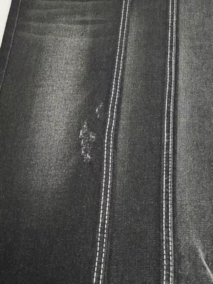 ซื้อ 180cm ความกว้างเต็ม 3/1Right Twill ดํา Indigo ยืดผ้าเดนม 11.5oz สําหรับกางเกงยีนส์ online manufacture