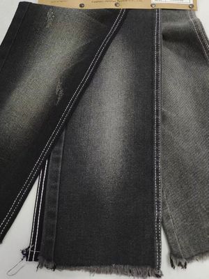 ซื้อ 11.2oz 60%Cotton Denim Fabric 7S BLACK/BLACK For Youth Denim Pants online manufacture