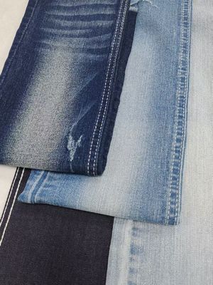 ซื้อ 12S Denim Fabric 8.5oz Right Twill Woven Low Shrinkage For Ladies Jeans online manufacture