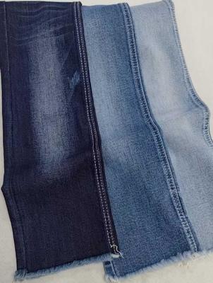 ซื้อ TR 9.7oz Dark indigo with full width 180-182cm construction 10+10*12/55/75 Denim fabric  JSD3407 for jeans online manufacture