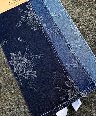ซื้อ Unique Rose Design For Lady Jeans Or Jacket Denim Fabric 90%Cotton 9.3oz Make To Order online manufacture