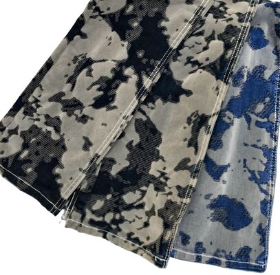 ซื้อ ผ้าเดนิมสีเทาพิมพ์ลายสไตล์ Maillard หนัก 10.5 ออนซ์ สำหรับเสื้อโค้ทฤดูใบไม้ร่วง หรือกางเกงยีนส์แฟชั่น การผลิตออนไลน์