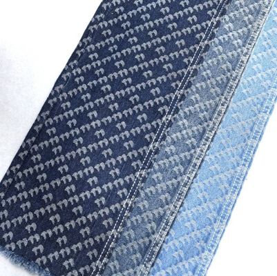 ดอกไม้และเส้นออกแบบ พิมพ์ผ้า Jacquard ไม่ยืดหยุ่นเดนนิม 9.5oz 180CM 70' 71 