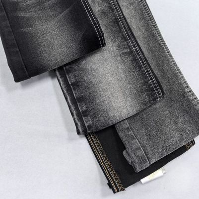 สีดํา ขนาดดี 13OZ AW น้ําหนักหนัก Twill ผ้าเดนมสําหรับผู้ชายกางเกงยีนส์