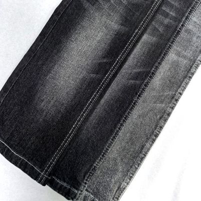 สายสี Twill สีดํา ผ้าปูน Spandex ผ้าเดนม 11.3 oz สูงกระชับ