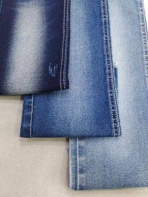 ผ้ายีนส์เดนิมสีเข้มอินดิโก้แบบยืด  ผ้าฝ้ายโพลีเอสเตอร์ JSD3037 9.6OZ