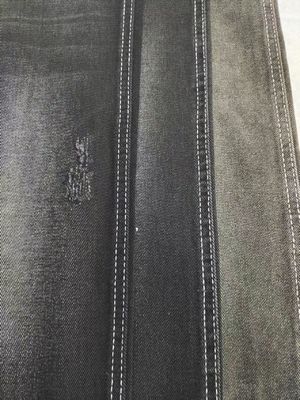 ผ้าเดนิม Cotton Polyester Rayon สีดำ/ดำ โครงสร้าง 10x10 รุ่น JSD3086A น้ำหนัก 9.6 ออนซ์