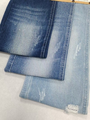 ไม่ยืด ผ้าพอลิเอสเตอร์ผ้าเดนม DARK INDIGO JSD3226 สําหรับยีนส์ฤดูร้อน เสื้อผ้าสไตล์ TWILL